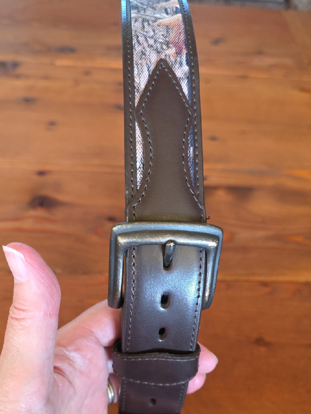 Leather Lined Camoflauge Belt Size 36